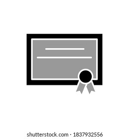 Illustration Vector graphic of certificate icon