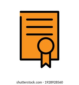 Illustration Vector graphic of certificate icon