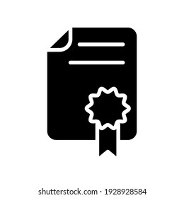 Illustration Vector graphic of certificate icon