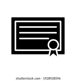 Ilustración Gráfico vectorial del icono de certificado