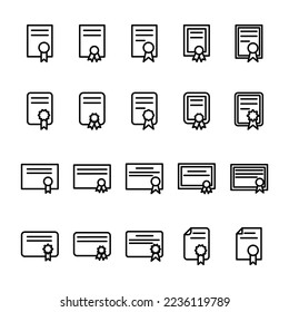 Illustration Vector Graphic of Certificate icon