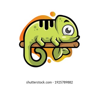 Illustration Vector Graphic Of Chameleon