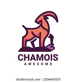 Illustration vector graphic of Chamois, good for logo design