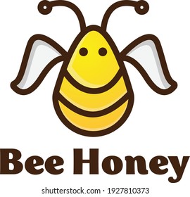 Illustration vector graphic of character bee logotype. Perfect for company profile and food vloger