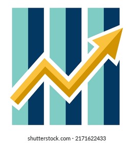 Illustration Vector Graphic of Chart, earnings, increase Icon