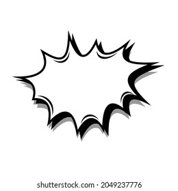 Illustration, Vektorgrafik von Chat-Symbol. Vektorsymbol für Comic Sound-Sprachblase. Nachrichtensymbol. Kommunikationssymbol. Dialog mit Menschen