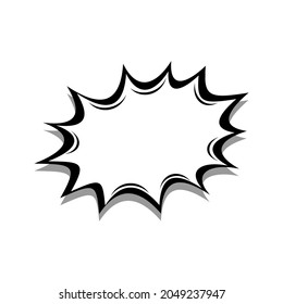Illustration vector graphic of chat icon. Comic sound speech bubble vector icon. Message icon. Communicating symbol. People dialogue