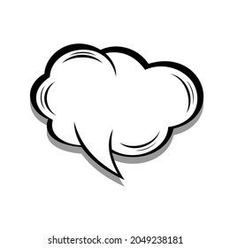 Ilustración vectorial gráfico del icono de chat. Icono vectorial de la burbuja de sonido de historietas. Icono de mensaje. Símbolo de comunicación. Diálogo de personas