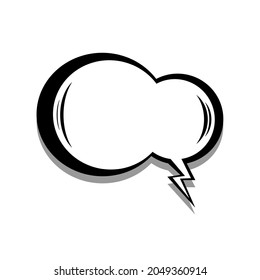 Illustration vector graphic of chat icon. Comic sound speech bubble vector icon. Message icon. Communicating symbol. People dialogue