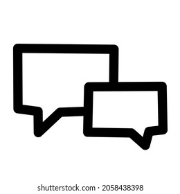 ilustración vectorial gráfico del icono de chat perfecto para iconos, imágenes, aplicaciones de chat