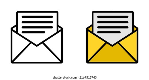 Ilustración Vector Gráfico de chat, carta, correo Icono