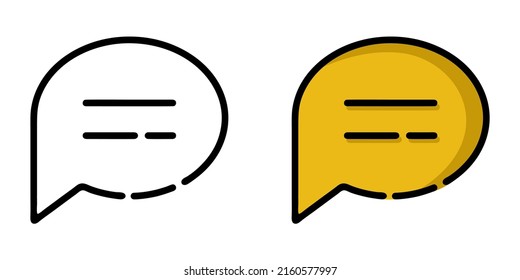 Illustration Vector Graphic of chat, message icon