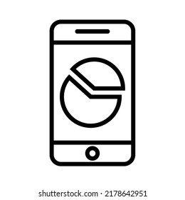 Ilustración Vector Gráfico de chat, móvil, icono circular