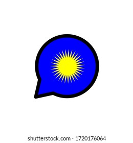 ILLUSTRATION VECTOR GRAPHIC OF CHAT SUN