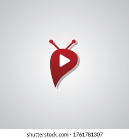 Illustration Vector Graphic of Chat TV. Perfect to use for Application Company