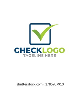 Ilustración vectorial gráfico de icono de marca de verificación o plantilla de diseño de logotipo