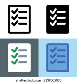 Illustration vector graphic of Checklist Icon. Perfect for user interface, new application, etc