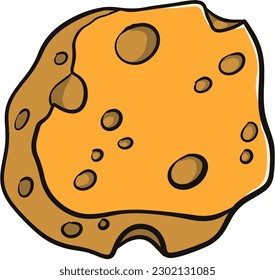 Cheese with holes Royalty Free Stock SVG Vector and Clip Art