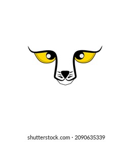 Illustration vector graphic of cheetah face
