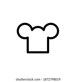 Illustration Vector graphic of chef hat icon