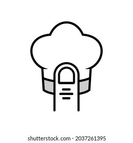 Illustration Vector Graphic of Chef Hat Logo. Perfect to use for Technology Company