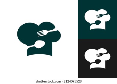 Illustration Vector Graphic of Chef Hat Food Logo. Perfect to use for Food Company