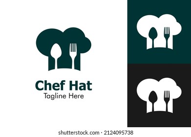 Illustration Vector Graphic of Chef Hat Food Logo. Perfect to use for Food Company