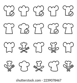 Illustration Vector Graphic of Chef Hat icon