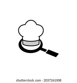 Illustration Vector Graphic of Chef Search Logo. Perfect to use for Food Company