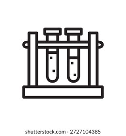 Gráfico del Vector de la ilustración de los tubos de ensayo químicos