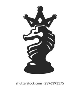 Illustration vector graphic of chess horse king Logo