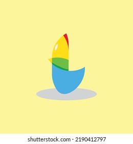 illustration vector graphic of a chicken colorfull concept.