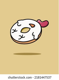 Illustration vector graphic of Chicken Donut