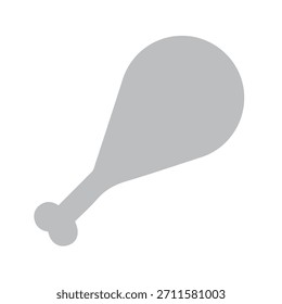 Ilustración Vector gráfico de icono de pierna de pollo