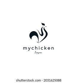 Illustration vector graphic of chicken logo design. perfect for your company logo