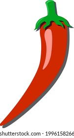 Illustration vector graphic of chili 2D (good for icon design, pattern design, online sale product, etc)