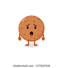 Illustration vector graphic of Chocolate biscuits cartoon character.