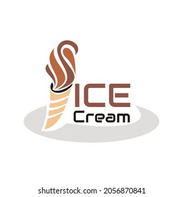 illustration vector graphic of Chocolate ice cream and toppings, perfect for food, restaurant, resto, cafe, bar, etc.
