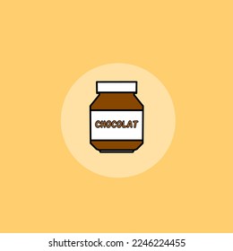 illustration vector graphic of chocolate jam  perfect for logos, icons, designs, posters, flyers,and advertising 