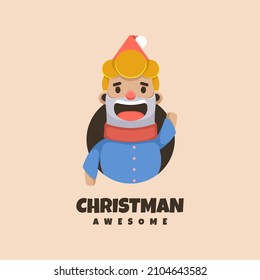 Illustration vector graphic of Christman, good for logo design