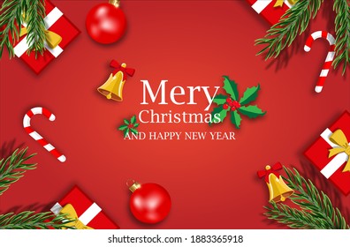 Illustration vector graphic christmas background