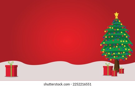 Illustration, Vektorgrafik von Weihnachtshintergrund. Geeignet für Broschüren, Poster, Grußkarten, Werbung etc.