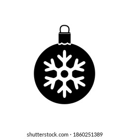 Illustration vector graphic of christmas ball icon. Concept flat design. Perfect for icon, poster, banner, web, label, sign, symbol, card, template, application, etc.