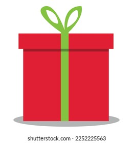 Illustration vector graphic of christmas gift box colored red. Fit for Designing Posters, Brochure, Greeting Cards, Children Coloring Book, Book Cover, etc.