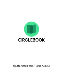 Illustration vector graphic of circle book logo. Aplication icon. multiply syle. Design inspiration. Fit to your Digital media, Business, Company etc