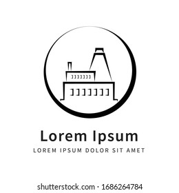 Illustration vector graphic of Circle Energy Factory Logo. Perfect for Industrial Logo Template
