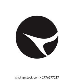 Gráfico vectorial de ilustración del logotipo de círculo con blade. Bien por la empresa, el deporte, etc.