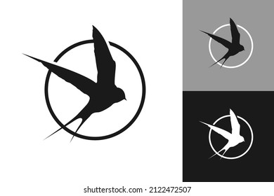 Illustration Vector Graphic of Circle Swallow Logo. Perfect to use for Technology Company