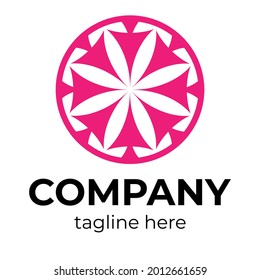 Illustration vector graphic a circle in which there are trees and flowers, suitable for use as a nature care logo, a logo for a nature lover organization, a hotel logo, a villa logo, etc. 