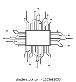 illustration vector graphic of circuit board.perfect for technology logo